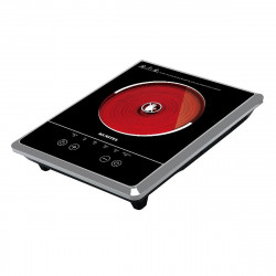 Kumtel HCA-1001 Infrared Cooktop, 2000W, Glass-Ceramic, 6 Preset Functions, Touch Controls, Timer, Black
