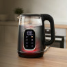 Adler AD 1305 BS Electric Kettle, 1850/2200 W, 1.7 L, Touch Controls, Color LCD Display, Five Temperature Settings (40–100°C), Anti-Scale Filter, Black/Gray
