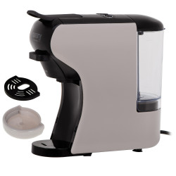 Espressor pentru cafea macinata si capsule 9in1 Camry CR 4414, 3000 W, 19 bar, Bej/Negru