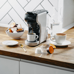 Camry CR 4414 9-in-1 Espresso Machine for Ground Coffee and Capsules, 3000W, 19 bar, Beige/Black