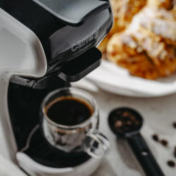 Espressor pentru cafea macinata si capsule 9in1 Camry CR 4414, 3000 W, 19 bar, Bej/Negru