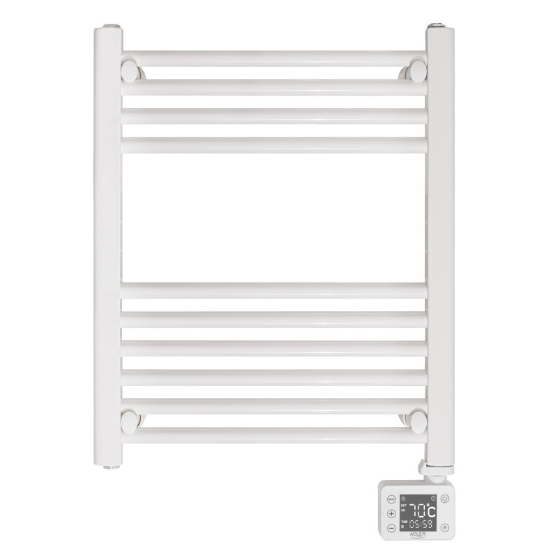 Adler AD 7823 Bathroom Heater, 400W, 10 heating strips, LED control panel, Energy-saving mode, IP24, White
