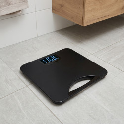 Ζυγαριά Adler AD 8193, Έως 250 kg, LCD, Ενδείξεις μπαταρίας και υπερφόρτωσης, Αντιολισθητική, Μαύρο