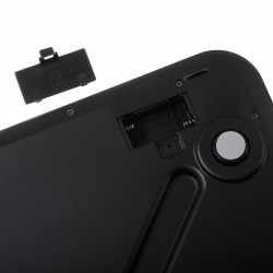 Adler AD 8193 mérleg, 250 kg-ig, LCD, akkumulátor és túlterhelés jelző, csúszásmentes, fekete