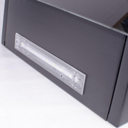 Kumtel DA6-835-A0A páraelszívó, 450 m³/h, 3 sebességfokozat, LED, alumínium szűrő, üvegpanel, fekete