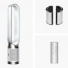 Dyson Purifier Cool PC1 Air Purifier 544901-01, 50W, 30 m², 287 l/s, 10 speeds, Air Multiplier™, Wi-Fi, Bluetooth, Oscillation, White/Silver