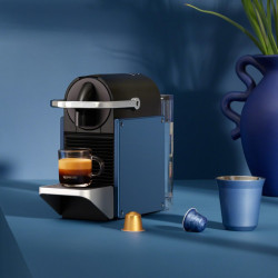 DeLonghi Pixie EN127.BL Espresso Machine, 1260W, 19 bar, 0.7 L, Nespresso, Auto Shut-Off, Blue