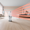 Purificator de aer 2in1 Dyson Purifier Hot+Cool HP1 544826-01, Incalzire/Racire, 50 W, 30 m2, 287 l/s, 10 viteze, Air Multiplier™, Wi-Fi, Bluetooth, Oscilatie, Alb/Argintiu