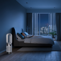 Dyson Purifier Hot+Cool HP1 544826-01 2-in-1 Air Purifier, Heater, 50W, 30 m², 287 l/s, 10 speeds, Air Multiplier™, Wi-Fi, Bluetooth, Oscillation, White/Silver