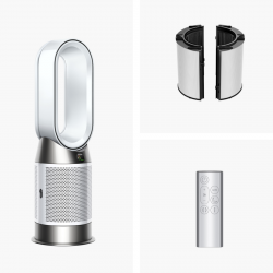 Dyson Purifier Hot+Cool HP1 544826-01 2-in-1 Air Purifier, Heater, 50W, 30 m², 287 l/s, 10 speeds, Air Multiplier™, Wi-Fi, Bluetooth, Oscillation, White/Silver