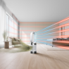 Purificator de aer 2in1 Dyson Purifier Hot+Cool HP1 544826-01, Incalzire/Racire, 50 W, 30 m2, 287 l/s, 10 viteze, Air Multiplier™, Wi-Fi, Bluetooth, Oscilatie, Alb/Argintiu