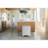 Κάδος απορριμμάτων Brabantia Bo Pedal 1003188, 2x30 λίτρα, Ομαλό κλείσιμο, Αντιολισθητική βάση, Λευκό