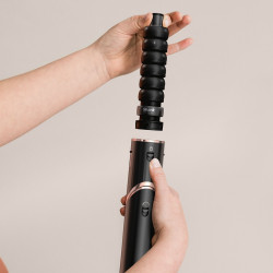 Многофункционална маша 5в1 Shark HD446EU FlexStyle, 1650W, 3 скорости, 3 темп настройки, Автоматично увиване и фиксиране на къдрици Coanda, Сушене, Изправяне, Черен