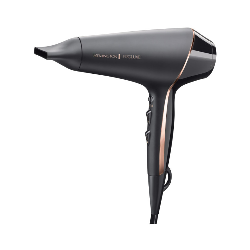 Πιστολάκι μαλλιών Remington AC9140B OPTIheat Proluxe Midnight Edition, 2400 W, 2 ταχύτητες, Ψηφιακή οθόνη, Συγκεντρωτής, Μαύρο