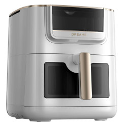 Dreame AF30 Hot Air Fryer, 2300W, 7 L, 12 Programs, 50–200°C, Dual-Source Cyclonic Heat, SmartSteam, LED, NTC, White