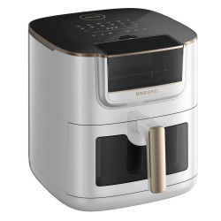 Dreame AF30 Hot Air Fryer, 2300W, 7 L, 12 Programs, 50–200°C, Dual-Source Cyclonic Heat, SmartSteam, LED, NTC, White
