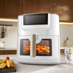 Dreame AF30 Hot Air Fryer, 2300W, 7 L, 12 Programs, 50–200°C, Dual-Source Cyclonic Heat, SmartSteam, LED, NTC, White