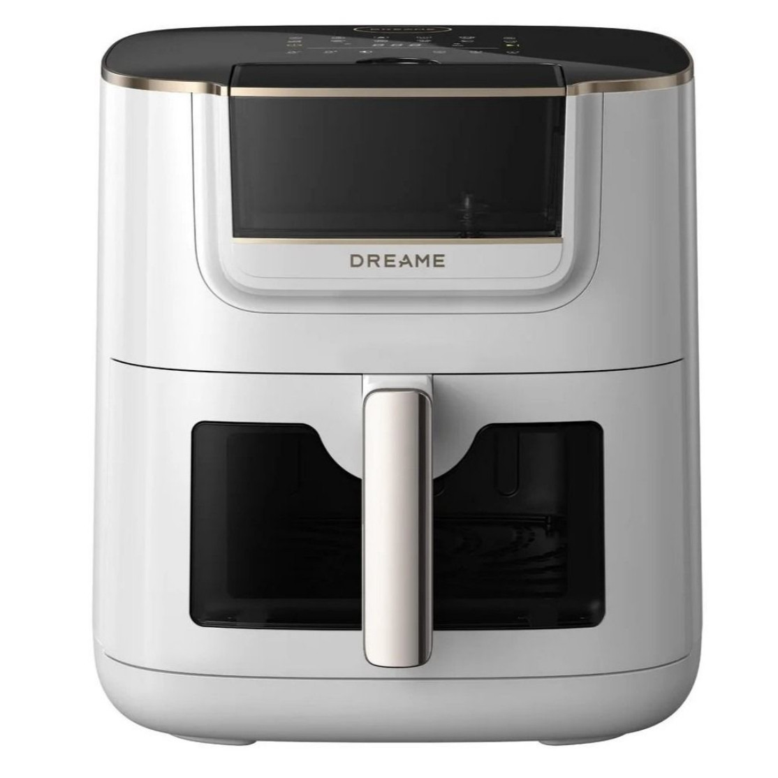 Friteuza cu aer cald Dreame AF30, 2300 W, 7 L, 12 programe, 50-200°C, Caldura ciclonica sus/jos, SmartSteam, LED, NTC, Alb