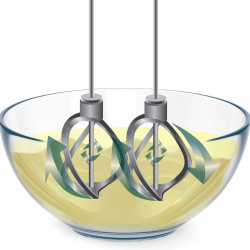 Mixer manual Russell Hobbs Swirl 25891-56, 350 W, 5 viteze, Functie Turbo, Buton pentru accesorii, Batator elicoidal de inalta performanta, Fara BPA, Turcoaz