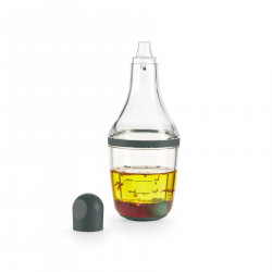 Lekue Dressing Bottle 1009489, 200 ml, Ø7.2x19.1 cm, Glass, +4°C / +80°C, Gray