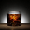 LIITON 1006964 Everest Whiskey Glass Set, 270 ml, 2 pieces, Thickened walls, 3D base shaped like Mount Everest, Clear