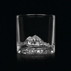 Set pahare pentru whisky LIITON 1009930 Mount Rainier, 260 ml, 2 buc, Fund 3D Mount Rainier, Transparent