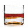 LIITON 1009931 Smoky Mountain Whiskey Glass Set, 230 ml, 2 pieces, Thickened walls, 3D Great Smoky Mountains-shaped base, Clear