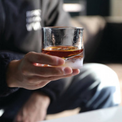 Set pahare pentru whisky LIITON 1009932 Yosemite, 240 ml, 2 buc, Fund 3D parc Yosemite,Transparent