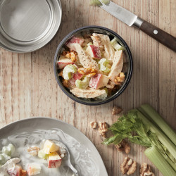 Black+Blum GR-LB-L015 Glass Lunch Box, 0.75 L, Microwave and Dishwasher Safe, BPA-Free, Dark Gray