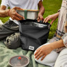 Black+Blum LBB018 Insulated Lunch Bag, 6.7 L, 33.5 x 15.5 x 31 cm, Water-Repellent, Roll-Top, Carrying Strap, BPA-Free, Black