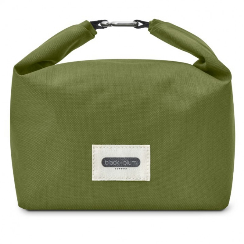 Black+Blum LBB019 Insulated Lunch Bag, 6.7 L, 33.5 x 15.5 x 31 cm, Water-Repellent, Roll-Top, Carrying Strap, BPA-Free, Green