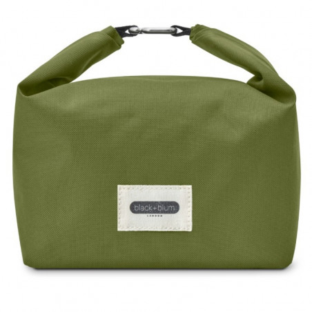 Black+Blum LBB019 Insulated Lunch Bag, 6.7 L, 33.5 x 15.5 x 31 cm, Water-Repellent, Roll-Top, Carrying Strap, BPA-Free, Green