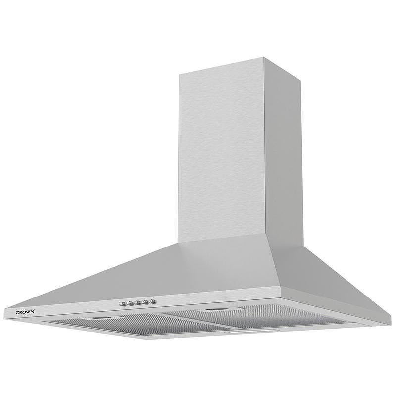 Crown C 1650 X ECO Built-In Range Hood, 60 cm, Class C, 300 m³/h, 3 Speeds, Aluminum Filter, Stainless Steel