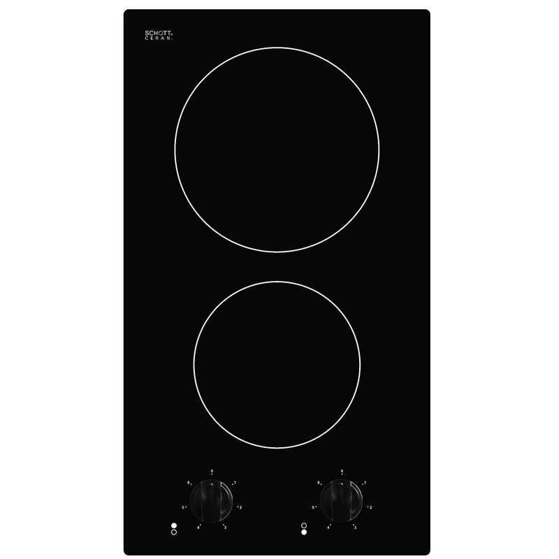 Crown VC 32 Built-In Cooktop, 3000W, 12 Settings, Residual Heat Indicator, Black