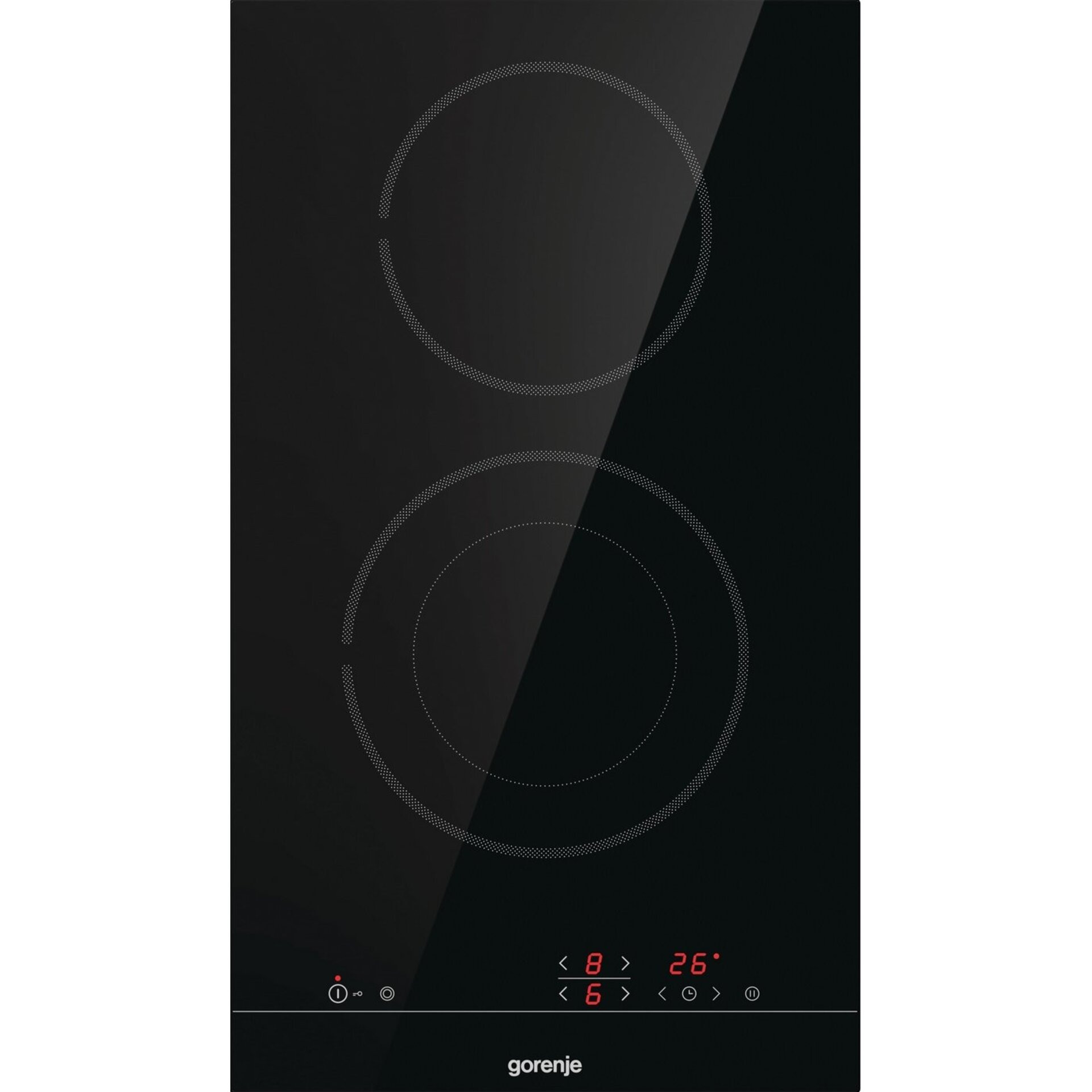 Плот за вграждане Gorenje ECT322BSC, 2900W, StopGo, Защита за деца, BoilControl, Таймер, Черен