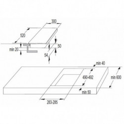 Εντοιχισμένη εστία Gorenje ECT322BSC, 2900 W, StopGo, Παιδικό κλείδωμα, BoilControl, Χρονοδιακόπτης, Μαύρο