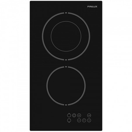 Εντοιχισμένη εστία Finlux FXVT 312D, 2900 W, ένδειξη υπολειπόμενης θερμότητας, χειριστήριο αφής, Μαύρο