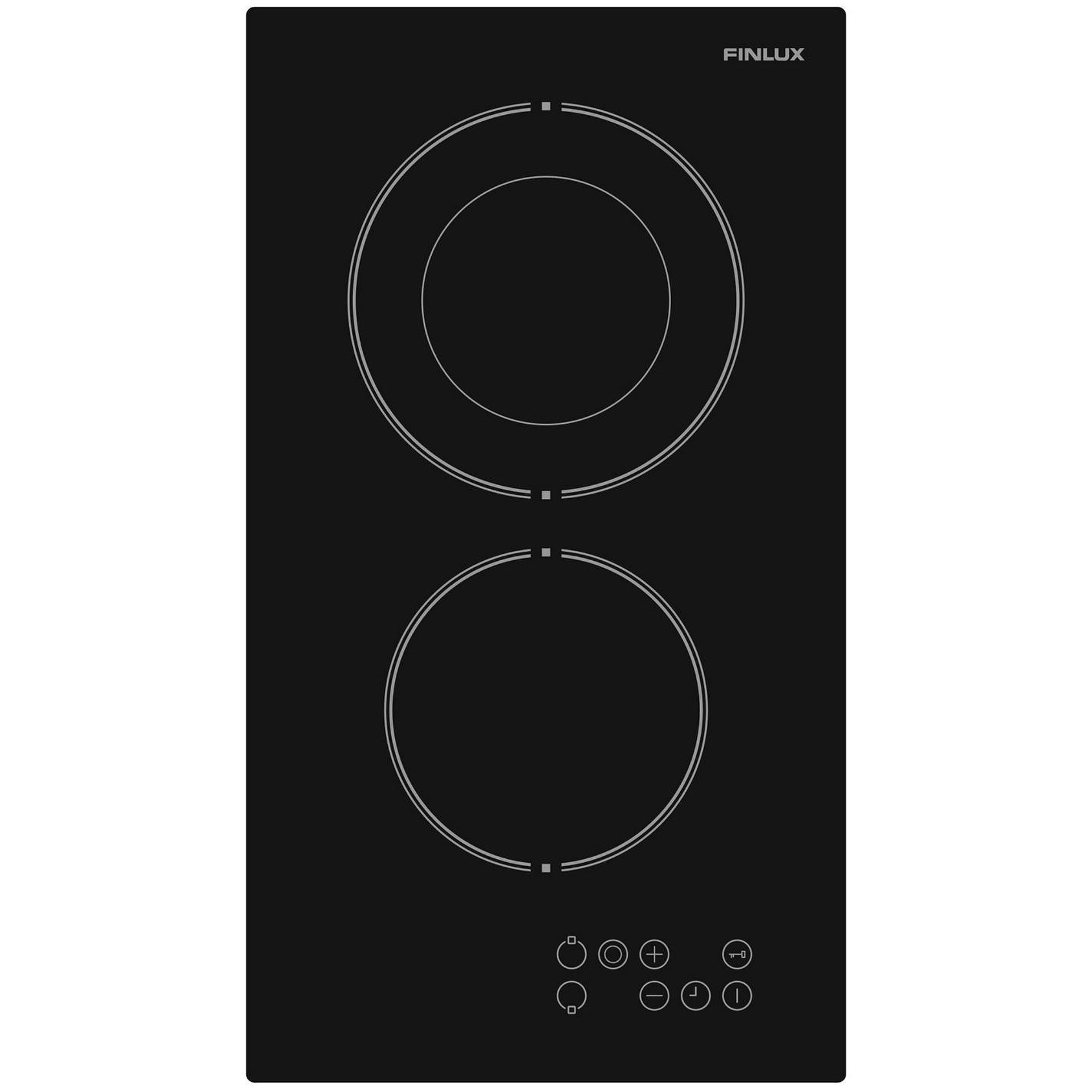 Плот за вграждане Finlux FXVT 312D, 2900W, Индикатор за оставаща топлина, Сензорно управление, Черен