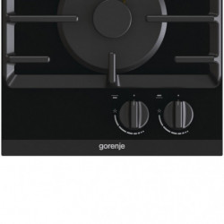 Εντοιχισμένη εστία αερίου Gorenje GC321B, 4050 W, ηλεκτρονική ανάφλεξη, χυτοσίδηρη σχάρα, Μαύρο