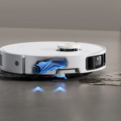 Dreame X40 Ultra Complete RLX63CE-2 Robot Vacuum, 12,000 Pa, 180 min, 3.2 L, AI RGB Camera, Wi-Fi, Dry/Wet, OmniDirt, Self-cleaning Mop at 70°C, Automatic Docking Station, White