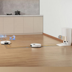 Aspirator robot Dreame X40 Ultra Complete RLX63CE-2, 12000 Pa, 180 min, 3,2 l, Camera AI RGB, Wi-Fi, Curatare uscata/umeda, OmniDirt, Autocuratare a mopului la 70°C, Statie de golire automata, Alb