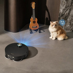 Dreame X60 Ultra RLX86DE Robot Vacuum, 35,000 Pa, 180 min, 0.2 L, VersaLift, OmniSight AI, Automatic Dosing and Self-Cleaning, Voice Control, Black