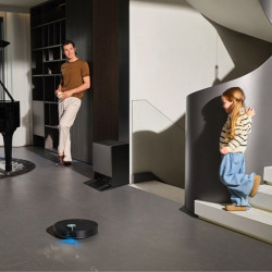 Dreame X60 Ultra RLX86DE robotporszívó, 35 000 Pa, 180 perc, 0,2 l, VersaLift, OmniSight AI, automatikus adagolás és öntisztítás, hangvezérlés, fekete