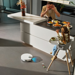 Dreame X60 Ultra Complete RLX87DE-WH robotporszívó, 180 perc, 0,2 l, AI-kamerák, VersaLift, automatikus töltőállomás, hangvezérlés, fehér