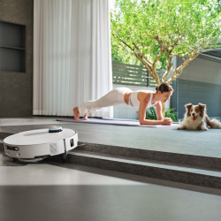 Прахосмукачка робот Dreame X60 Ultra Complete RLX87DE-WH, 180 мин, 0.2 л, AI камери, VersaLift, Автоматизирана станция, Гласови команди, Бял