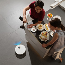 Dreame X60 Ultra Complete RLX87DE-WH robotporszívó, 180 perc, 0,2 l, AI-kamerák, VersaLift, automatikus töltőállomás, hangvezérlés, fehér