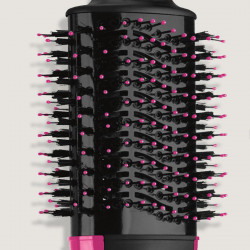 Perie electrica pentru coafare si uscare REVLON Pro Collection RVDR5222, 800 W, 3 niveluri, 2 viteze, Acoperire ceramica, Ionizare, Duza de aer rece, Negru/Roz