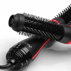 REVLON One-Step Root Booster Hot Air Brush RVDR5292 elektromos hajformázó és hajszárító kefe, 820 W, 3 hőfok, 3 sebességfokozat, kerámia bevonat, ionizálás, hideg levegő funkció, fekete/rózsaszín