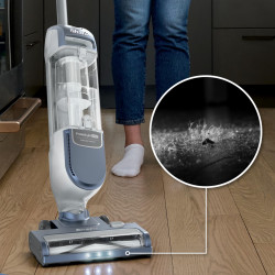 Aspirator vertical fara fir Shark Freestyle Max SV2002, 30 W, 0,7 l, 20 min, 2 viteze, 2 trepte, Lumini LED, Statie de incarcare, Albastru