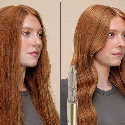 Shark Glam Multistyler HD6052SEU 5-in-1 Hair Straightener and Hair Dryer, 1500W, 3 speeds, 6 heat settings, 100–220°C, Ceramic plates, Ionization, Automatic Coanda curling, Gloss Lock, Gold